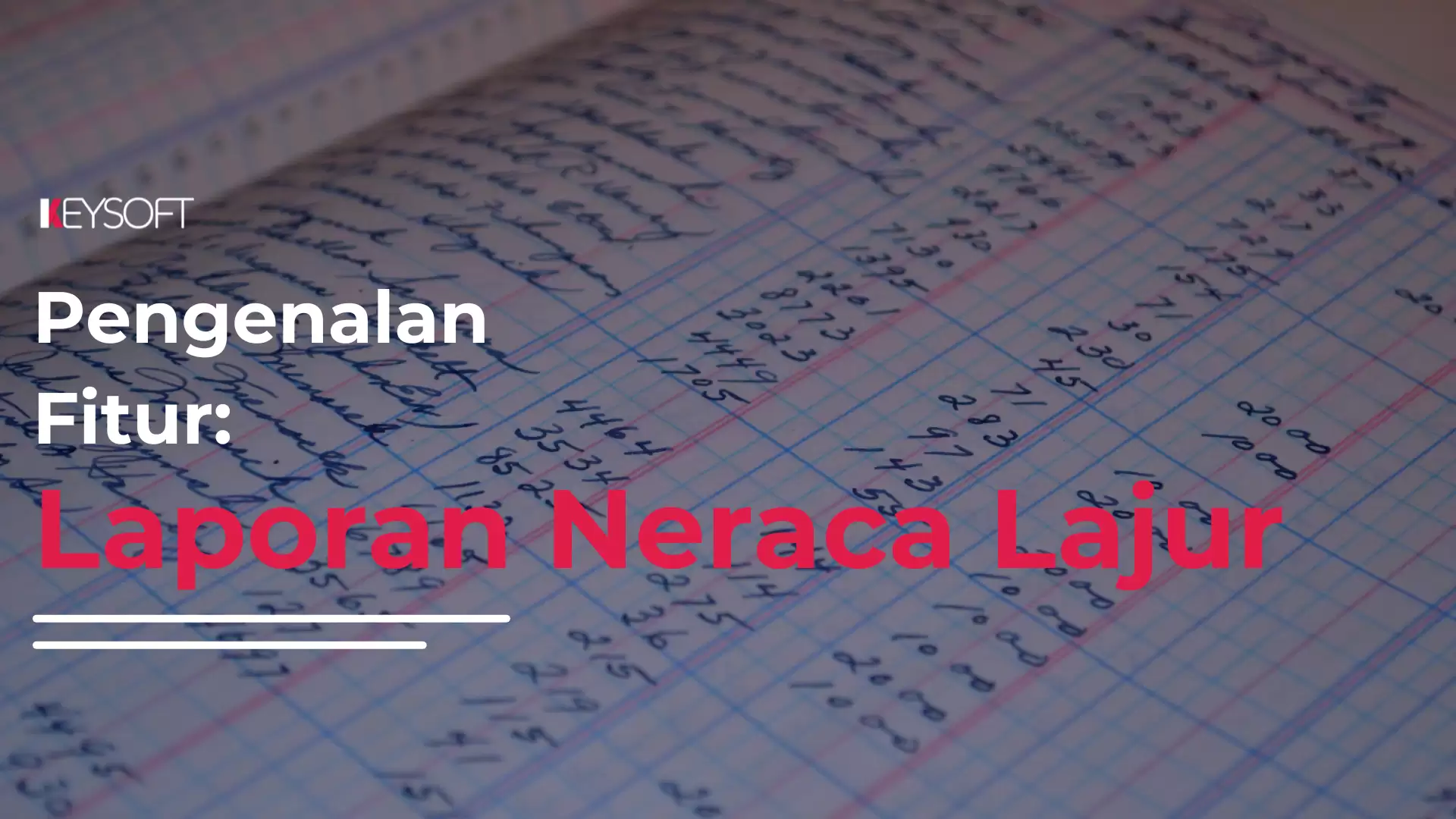 Pengenalan Fitur: Laporan Neraca Lajur