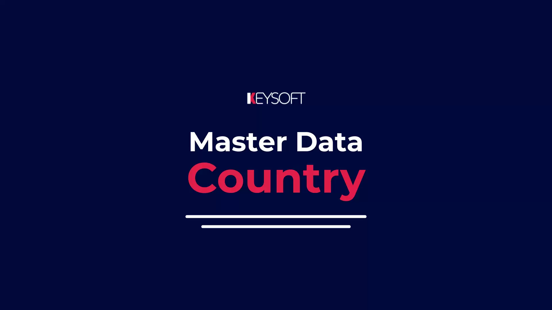 Master Data - Country