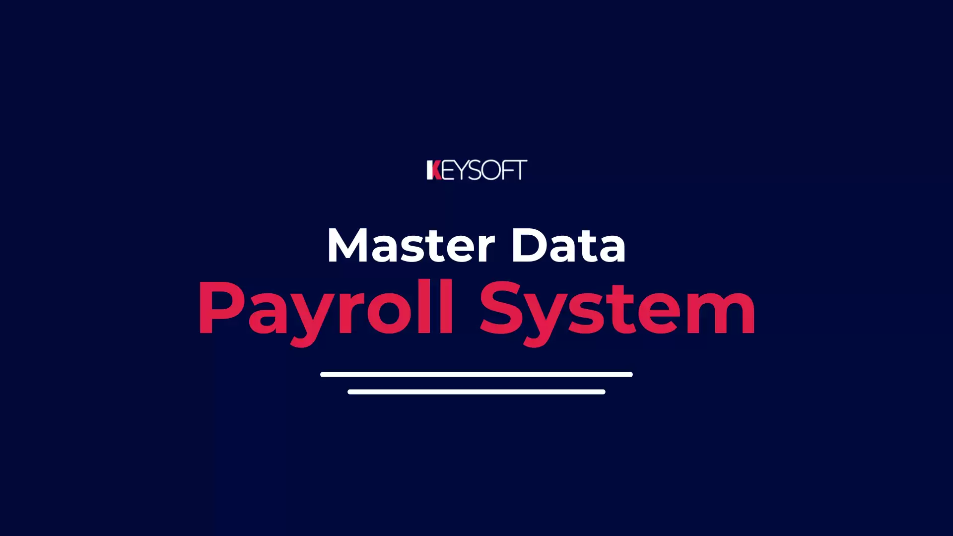 Master Data - Sistem Penggajian (Payroll System)