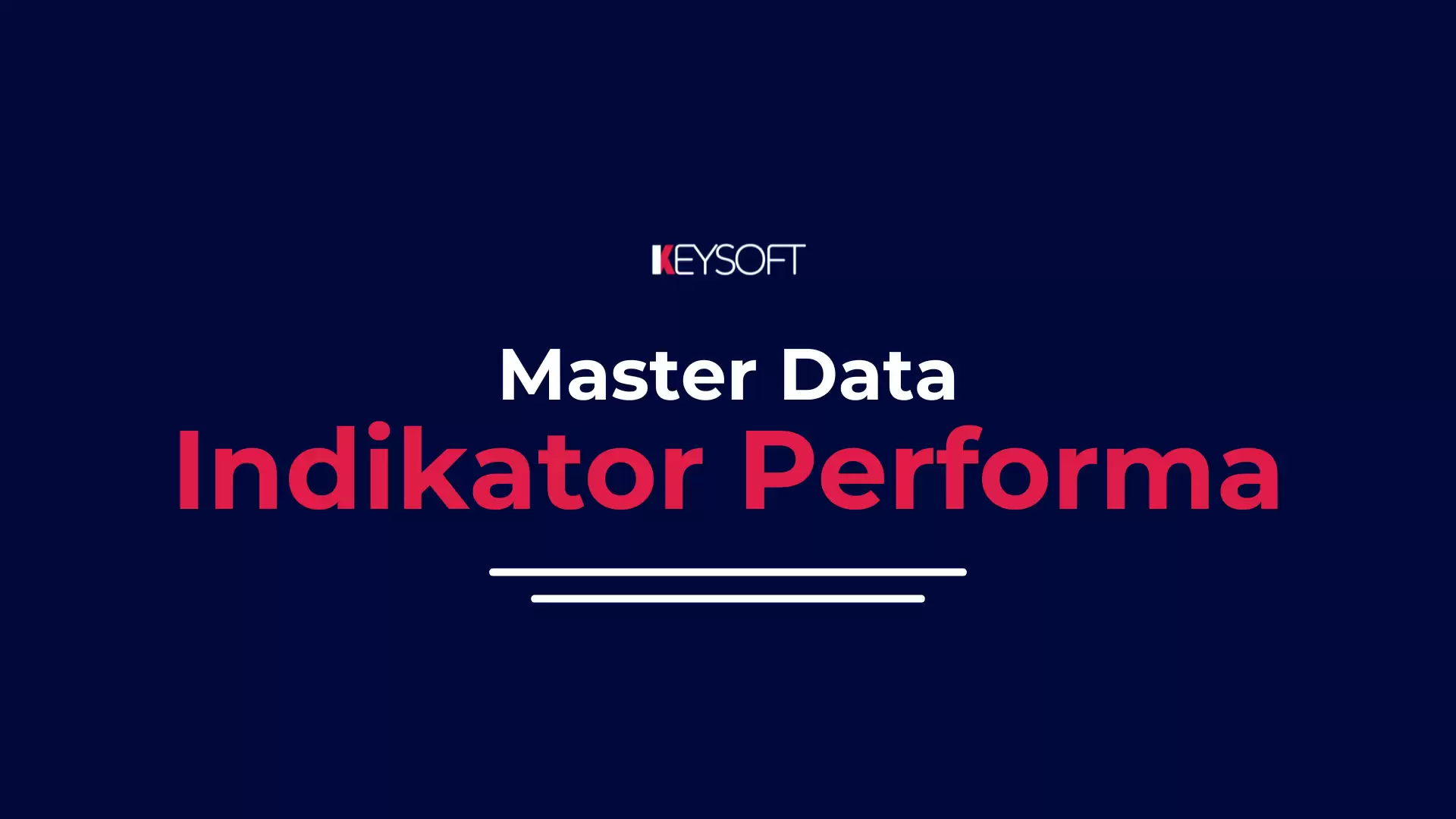 Master Data - Indikator Performa (Performance Indicator)