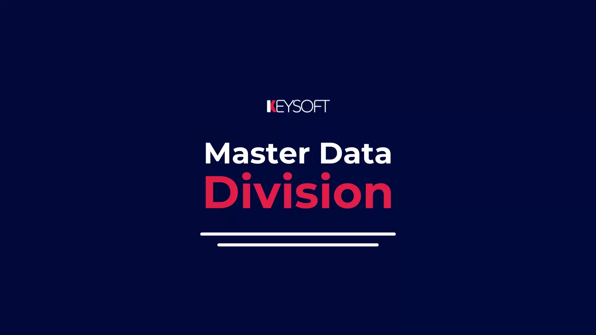 Master Data - Division